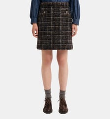 Jupe courte en tweed multicolore - TONI Pablo