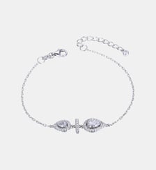 Bracelet chaîne Infini Poire Argenté GB1258-W-PAR Gena