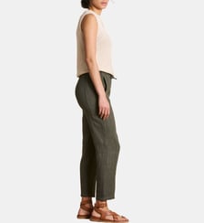 Pantalon carotte en lin taille élastiquée La Fée Maraboutée