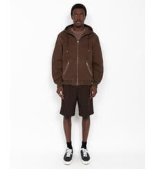 Blouson worker canvas à capuche Schott