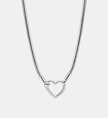 Collier Maille Serpent Fermoir Cœur Pandora