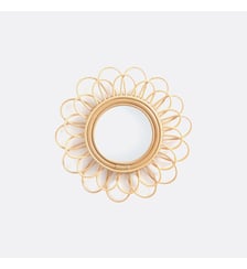 Miroir rotin forme fleur double Ø45 cm La Redoute Interieurs