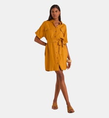 Robe Chemise Droite En Lin Laya Maison 123