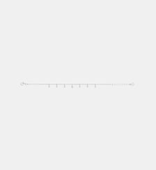 Bracelet souple pampilles sur chaîne Optimiste en Argent avec diamant blanc La Garçonne Diamant