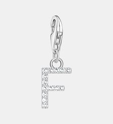 Thomas Sabo Pendentif Charm lettre F avec pierres blanches argent Argent sterling 925 Thomas Sabo