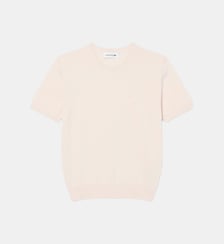 Pull manches courtes maille 3D Lacoste