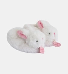Coffret chaussons avec hochet Lapin Doudou Et Compagnie