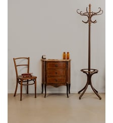 Petit buffet en bois et marbre Gilbert N°888- Produit chiné Debongout