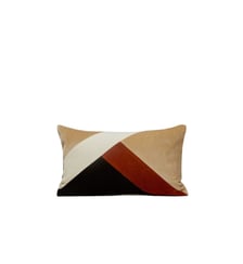 Housse de coussin GOTIE  Empiècements de velours de coton, dos en velours côtelé Madura