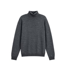 Pull col roulé tricot 100% laine Ikks