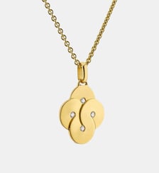 Pendentif Or Jaune 4 Diamants Enlacé Arthus Bertrand