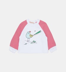 Sweat-shirt col rond avec logo Marni