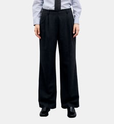 Pantalon en flanelle rayée - MINI Gerard Darel