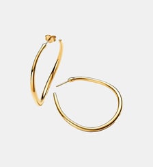 Boucles d'Oreilles Créoles Ouvertes de Forme Organique 42 mm Pandora