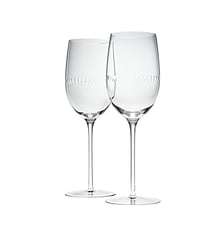 Set de 2 verres à eau​ en cristal sans plomb - PERLES Christofle
