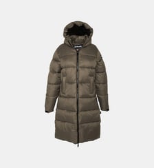 Doudoune extra longue en nylon recyclé Schott