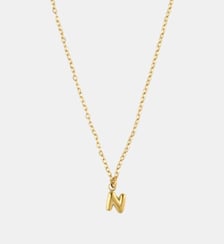 Collier à pendentif lettre N acier inoxydable Balaboosté