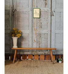 Banc en bois Antoine N°338- Produit chiné Debongout