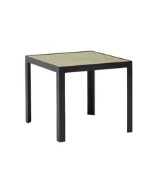 Table D'Appoint  Plateau en enduit effet béton et piètement métal noir Madura
