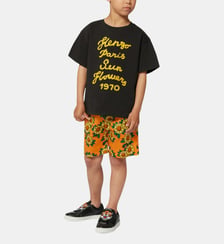 Bermuda imprimé satin de coton Kenzo Kids