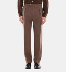 Pantalon costume à micro-motif Fursac