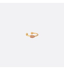 Bague d'oreille dorée cristal - Baguette Caroline Najman