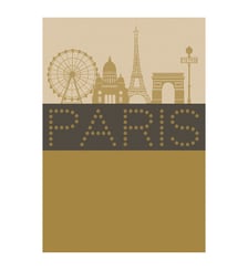 Torchon Paris Lumière Élegance 100% coton Le Jacquard Francais