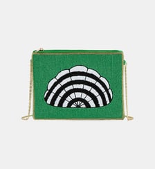 Sac pochette avec broderie coquillage DIENA Wild