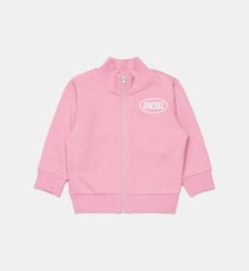 Sweat à fermeture zippée intégrale avec logo Diesel Kids