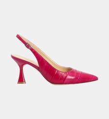 Sling back amelia - cuir imprimé façon animalier Colisée Paris