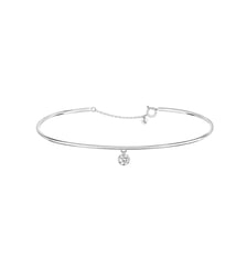 Bracelet jonc 360° - Diamant 0,20ct - Or blanc 750‰ La Brune & La Blonde