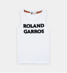 Débardeur col rond broderie bouclette Roland-Garros