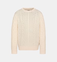 Pull col rond en maille torsadée Schott