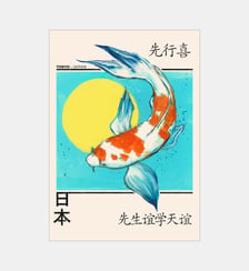 Poster   Japanese koi - Yente - PSTR Studio Poster & Frame