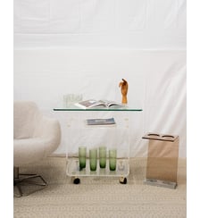 Desserte en verre et plexi Anouk N°181- Produit chiné Debongout