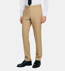 Pantalon de costume droit en laine Sandro