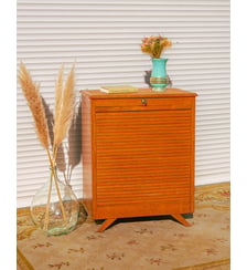 Meuble classeur en bois clair Fernand N°432- Produit chiné Debongout