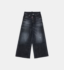 Jean regular noir avec ruptures - Traveller Jean Dsquared2