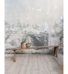Long banc en bois Antoine N°541- Produit chiné Debongout