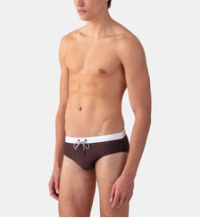 Slip de bain à ceinture blanche Ron Dorff