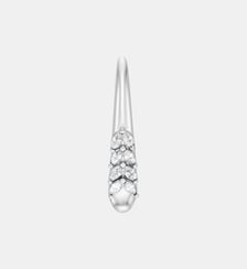 Boucle d'oreille puce Velours argent Nebuleuse Bijoux