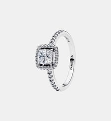 Bague Halo Carré Scintillante Pandora