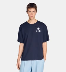 T-shirt en coton imprimé fleur Sandro