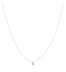 Collier 360° - Diamant solitaire 0,50ct - Or blanc 750‰ La Brune & La Blonde