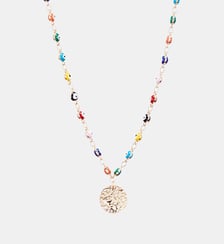 Collier œil multicolore avec médaillon Balaboosté