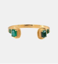 Bracelet jonc ajustable   doré à l'or fin - Soleil Satellite