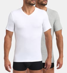 Lot de 2 t-shirts Respirant Col V Gots Good Dim