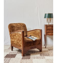 Fauteuil Art nouveau en bois Ernest N°898- Produit chiné Debongout