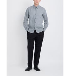 chemise Thomas en coton à carreaux noir Agnès b.
