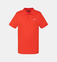 Polo azur en coton piqué Schott